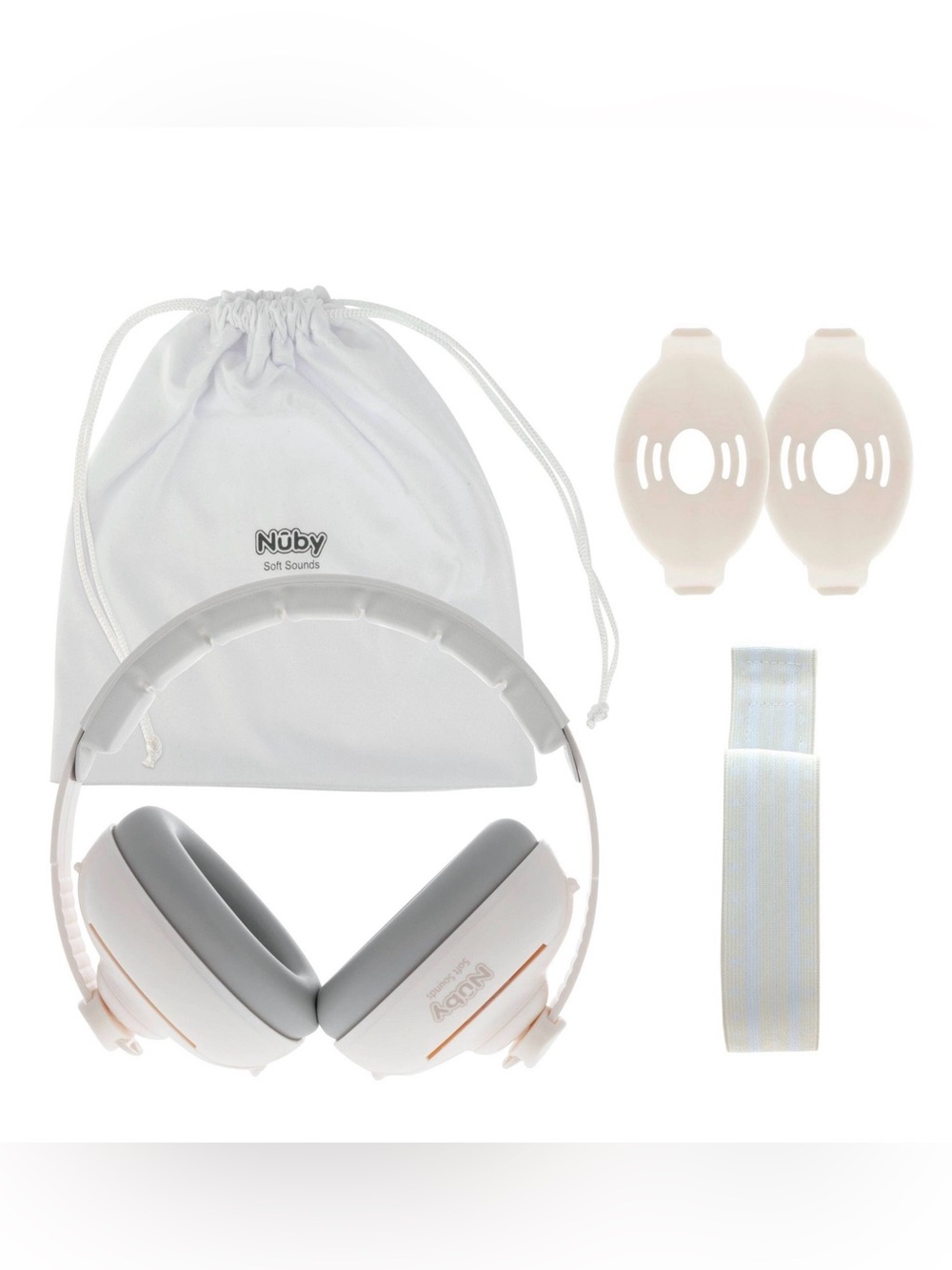 Nuby Soft Sounds 2 in 1 Noise Canceling Earmuffs